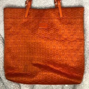 MK orange tote